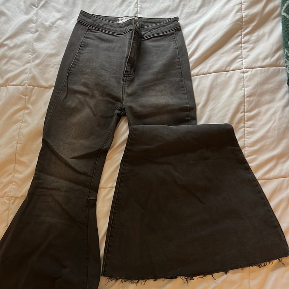 Free People Ultra Wide high Rise Jeans